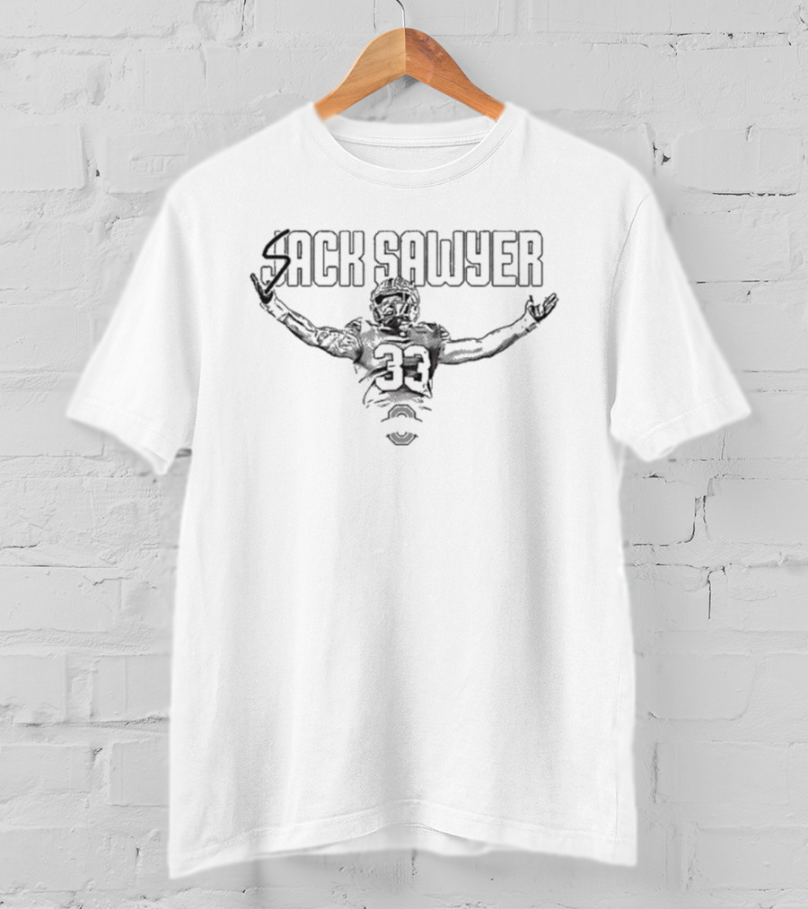 Jack Sawyer Sack Sawyer Ohio State Football Player 33 T-Shirt