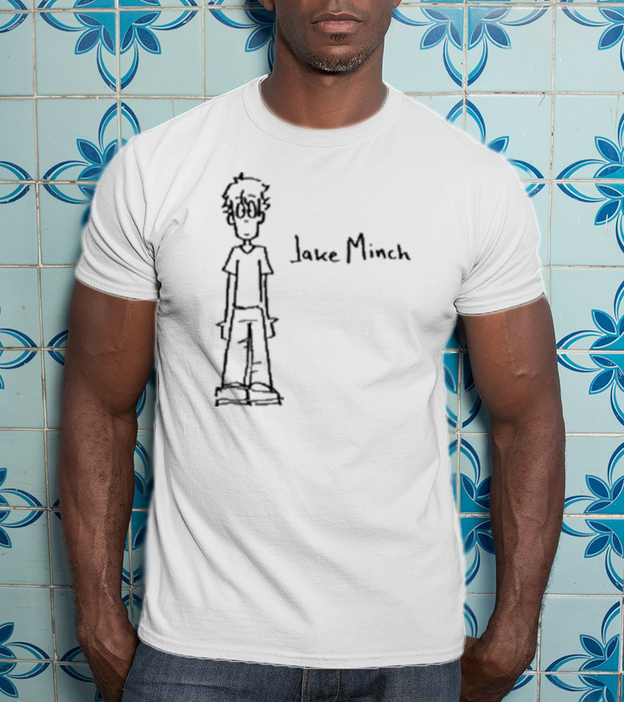 Jake Minch Hand Drawn Cartoon Style Sketch T-Shirt