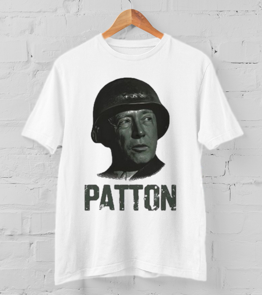 Jake Shields General Patton Helmet Portrait T-Shirt
