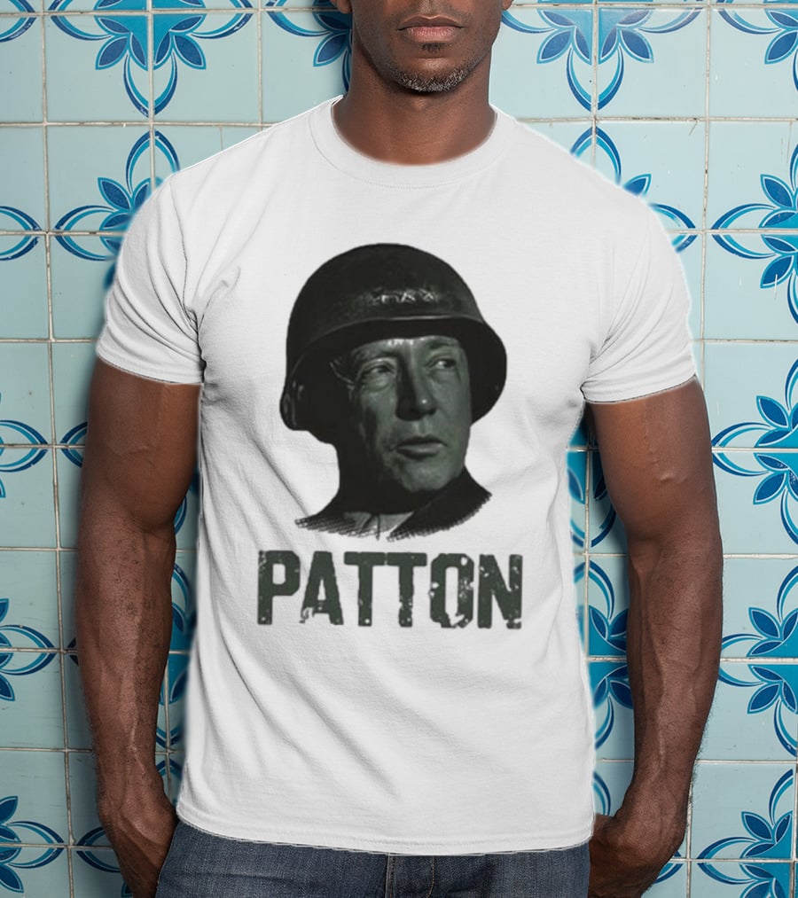 Jake Shields General Patton Helmet Portrait T-Shirt