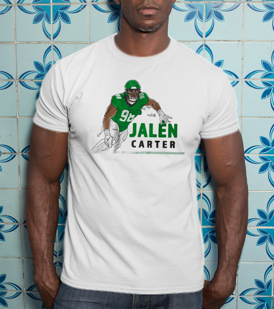 Jalen Carter 98 Philadelphia Eagles Big Dawg Pose NFL T-Shirt