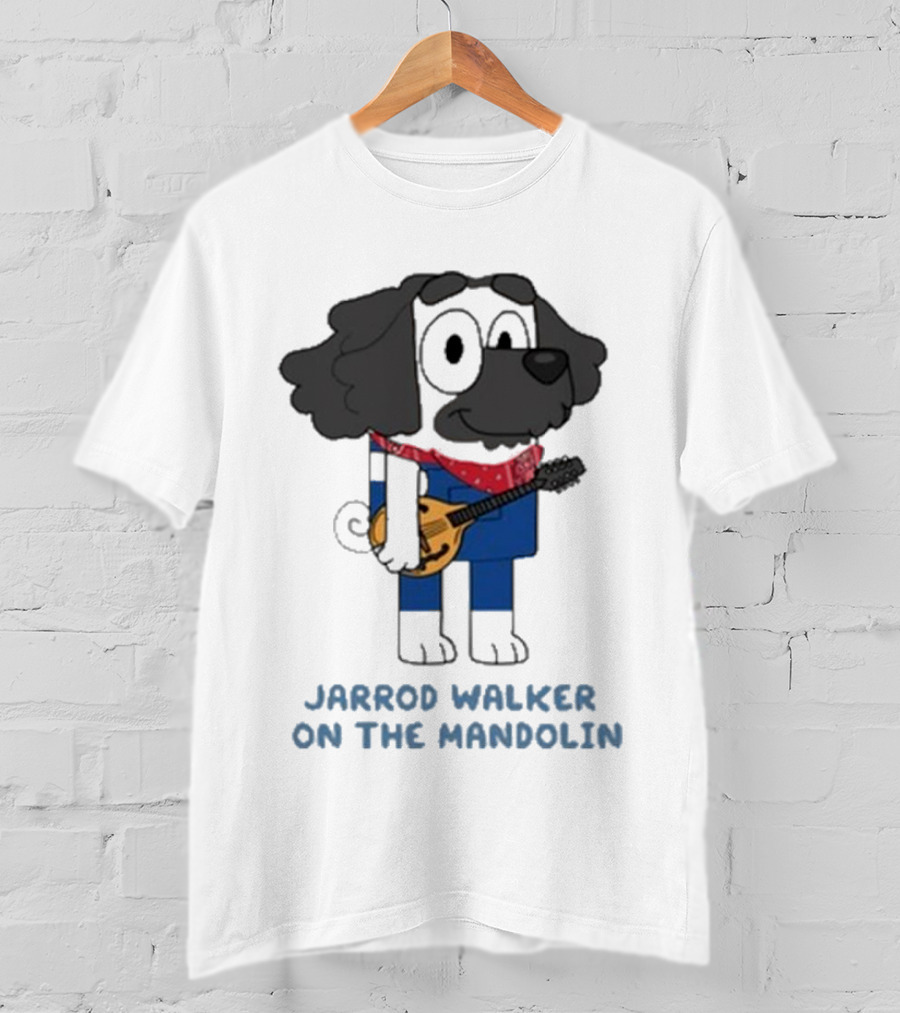Jarrod Walker On The Mandolin Cartoon Dog Bandana Style T-Shirt