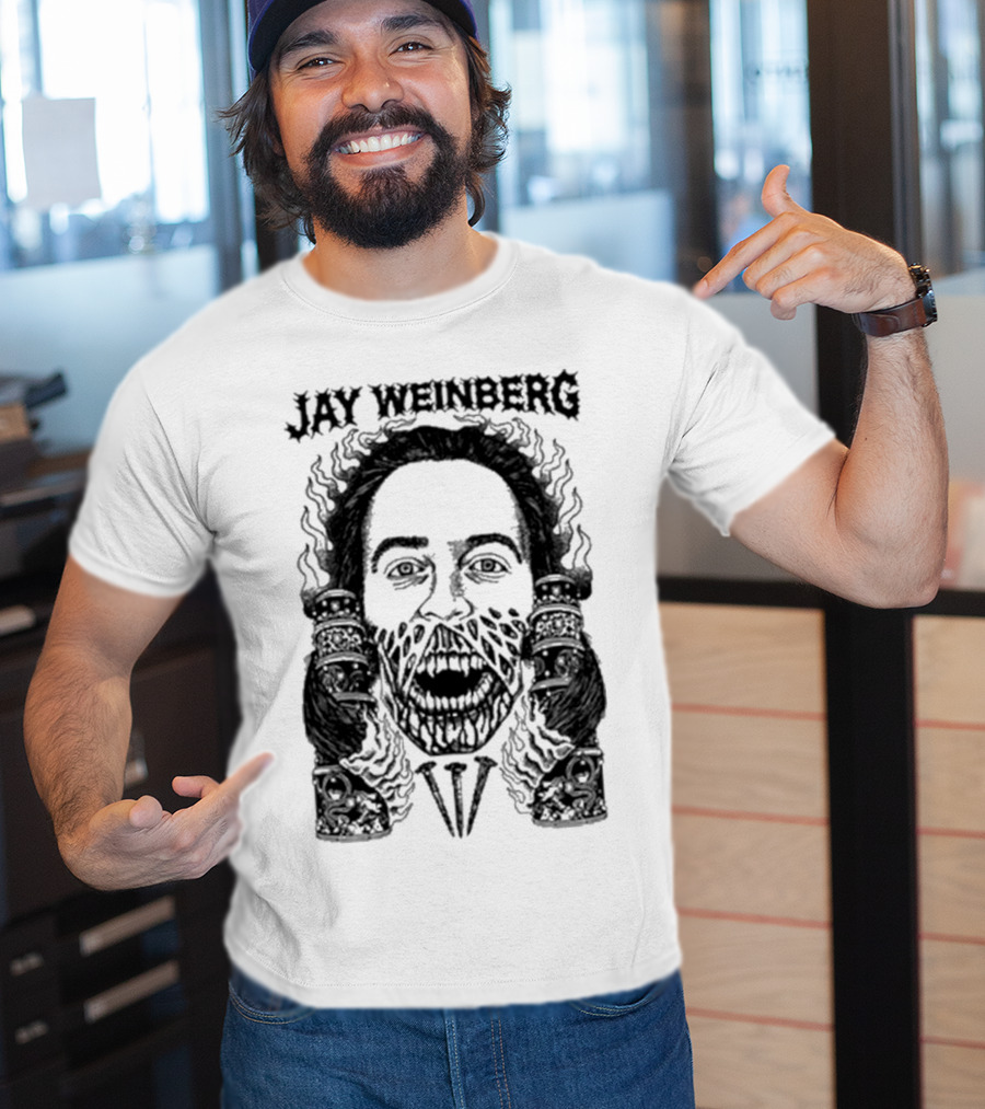 JW X Death Traitors Collab Masked Face And Skeletal Hands T-Shirt