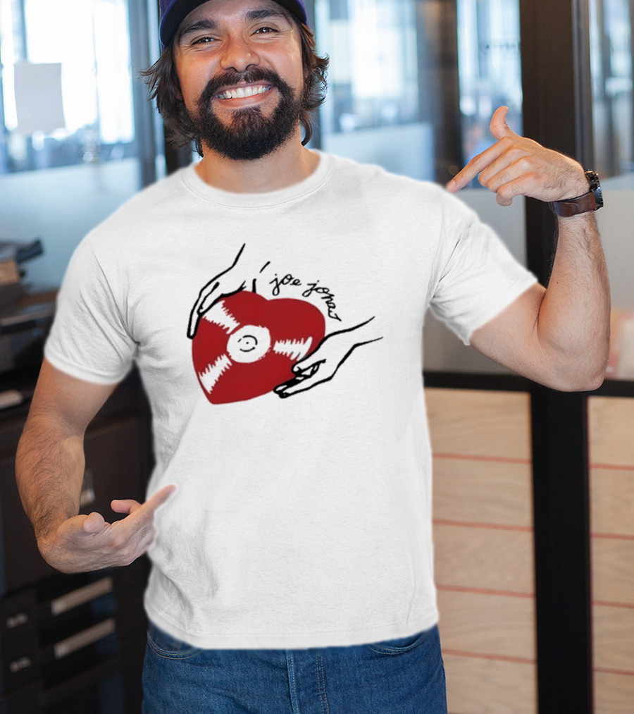 Joe Jonas Vinyl Heart Record T-Shirt