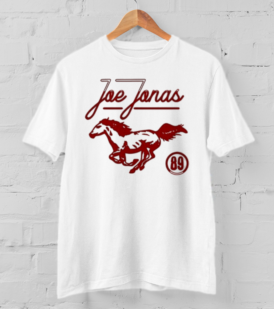 Joe Jonas Mustang 89 Retro Ringer Style T-Shirt