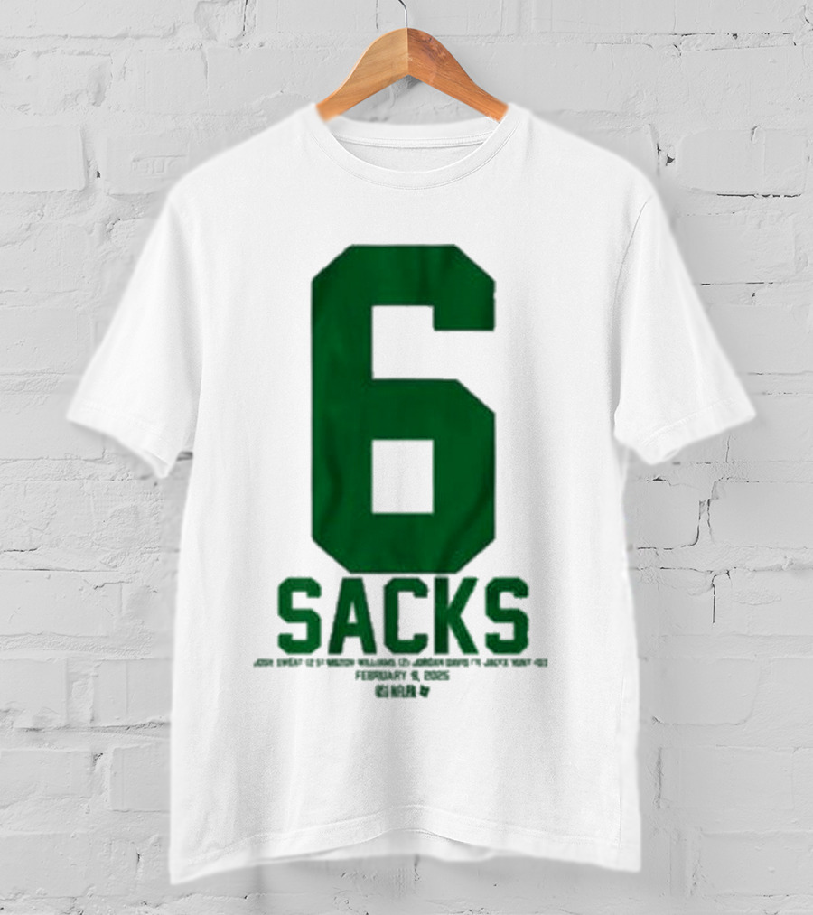 Josh Sweat Milton Williams Jordan Davis Jalyx Hunt 6 Sacks T-Shirt