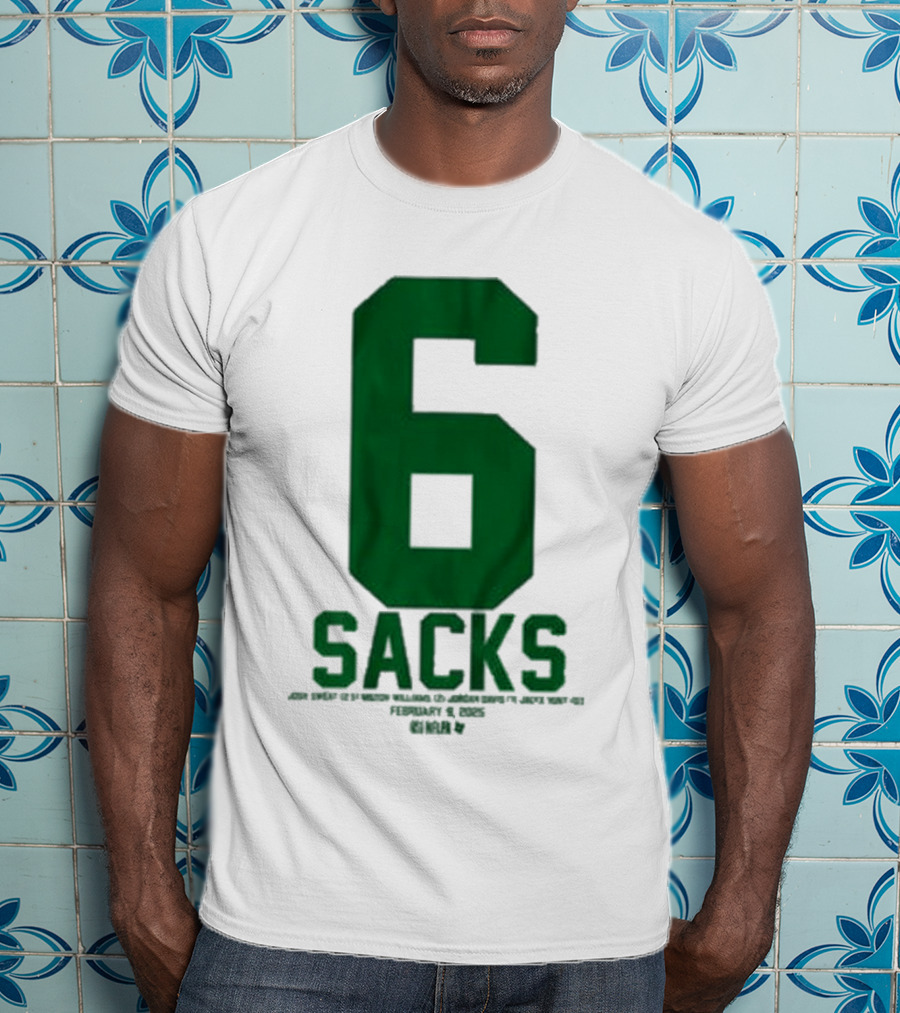 Josh Sweat Milton Williams Jordan Davis Jalyx Hunt 6 Sacks T-Shirt