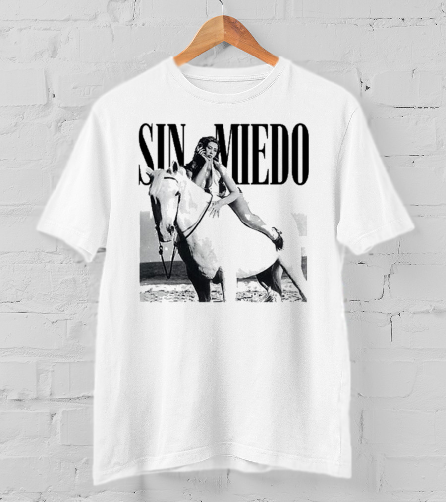 Kali Uchis Sin Miedo Equestrian Horseback Riding Vintage Style T-Shirt