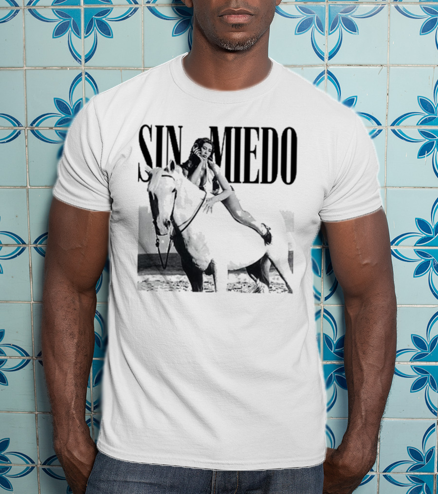 Kali Uchis Sin Miedo Equestrian Horseback Riding Vintage Style T-Shirt
