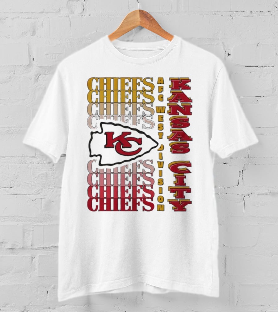 Kansas City Chiefs AFC West Division Kansas City Chiefs Logo KC Chiefs T-Shirt