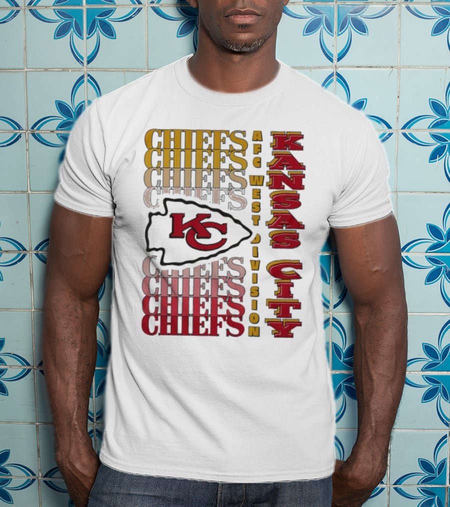 Kansas City Chiefs AFC West Division Kansas City Chiefs Logo KC Chiefs T-Shirt