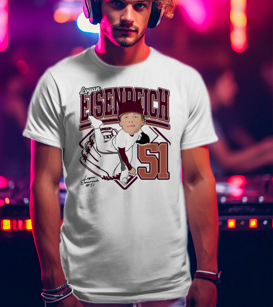 Eisenreich Baseball 51 Logan 2025 Sports Illustration T-Shirt