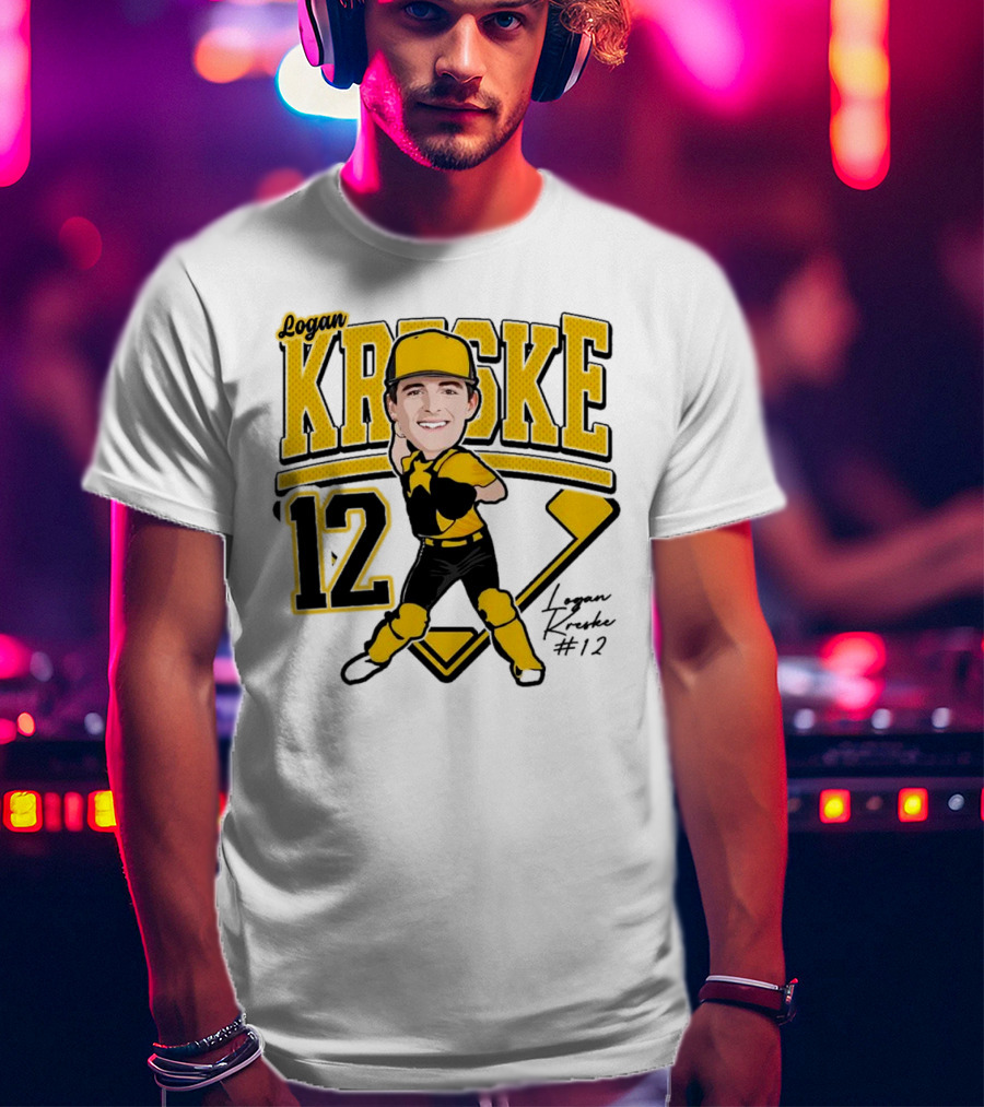 Logan Kreske Baseball 12 2025 Player Illustration T-Shirt