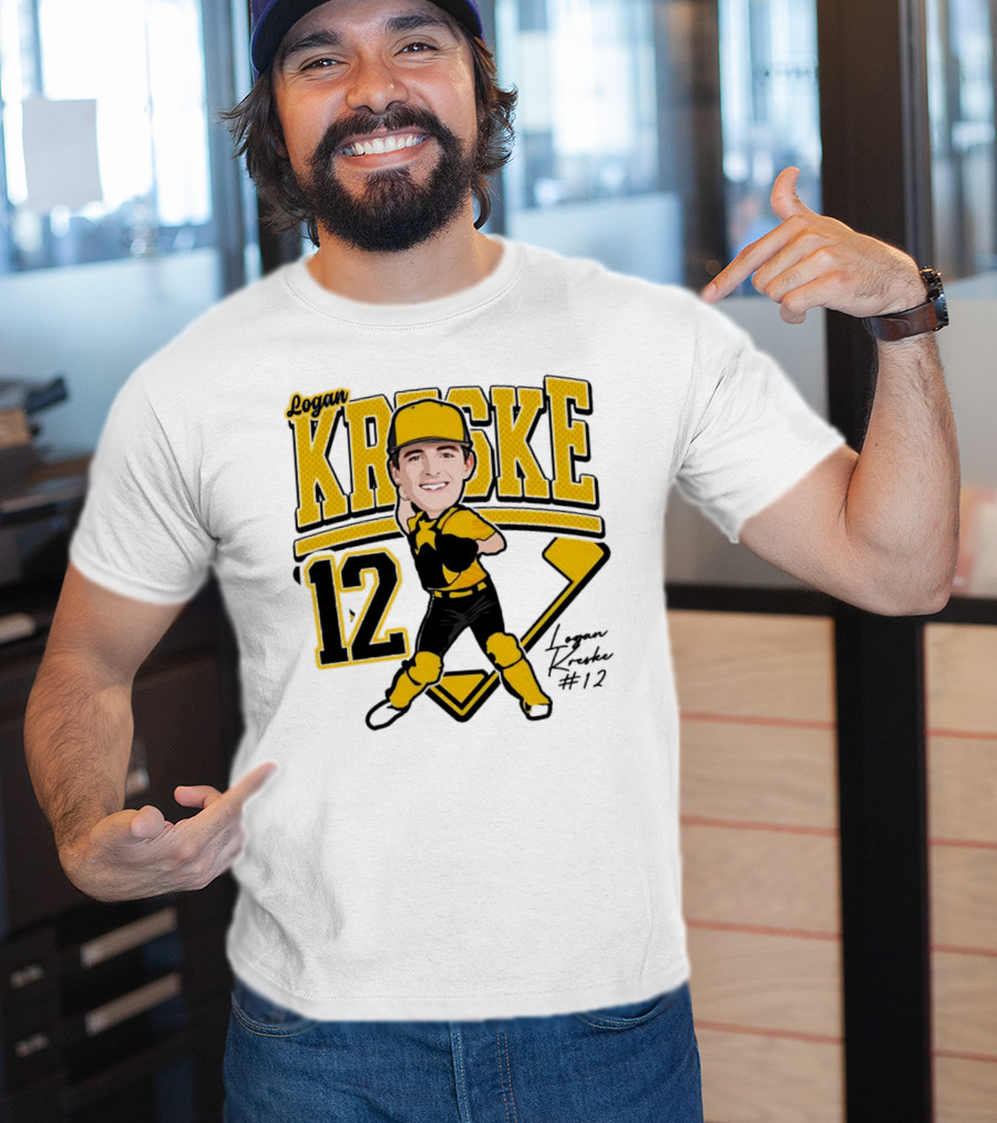 Logan Kreske Baseball 12 2025 Player Illustration T-Shirt