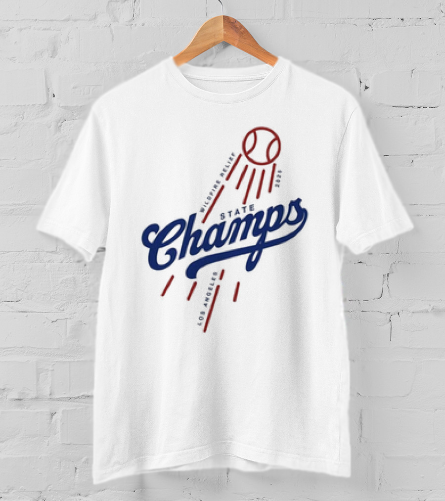 Los Angeles State Champs Wildfire Relief Dodgers 2025 T-Shirt