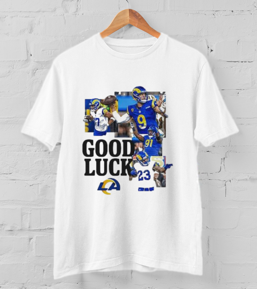 Los Angeles Rams Good Luck NFL Playoffs Est 1967 T-Shirt