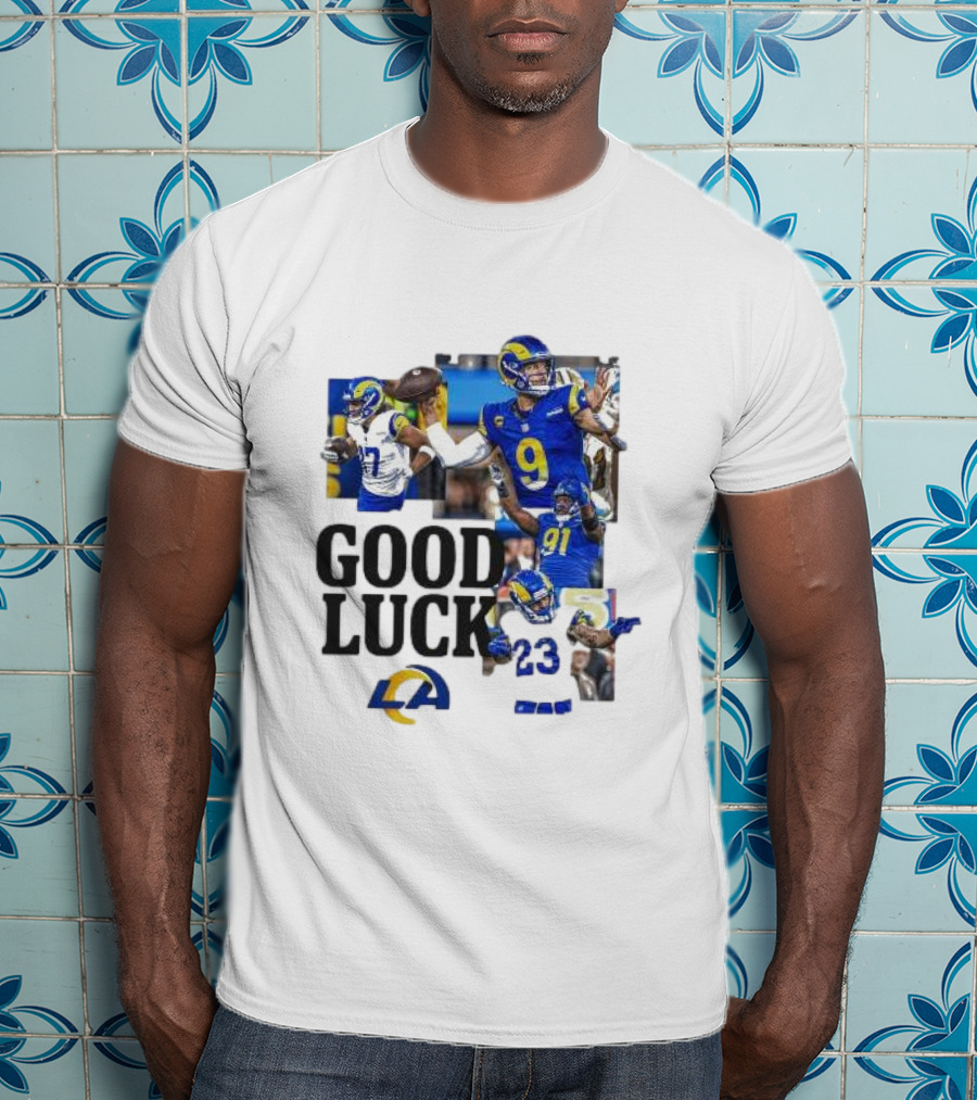 Los Angeles Rams Good Luck NFL Playoffs Est 1967 T-Shirt