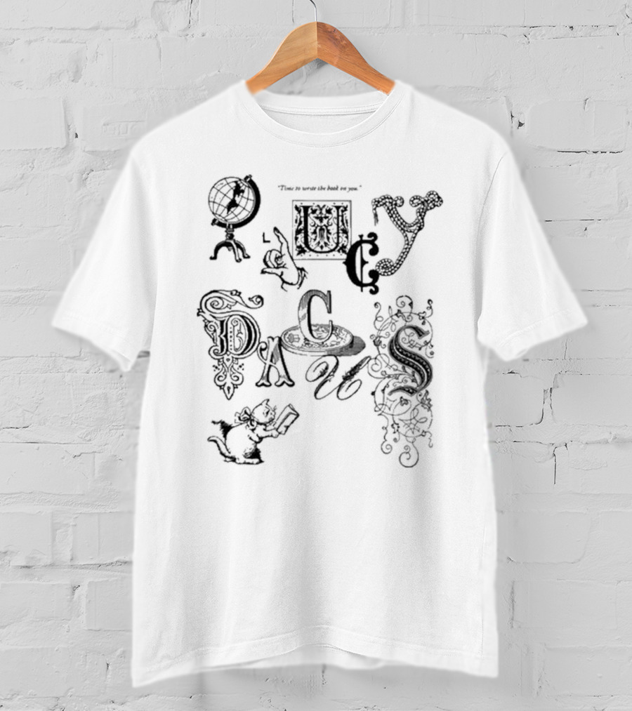 Lucy Dacus Write A Book On You 7-Inch Singles Characters T-Shirt