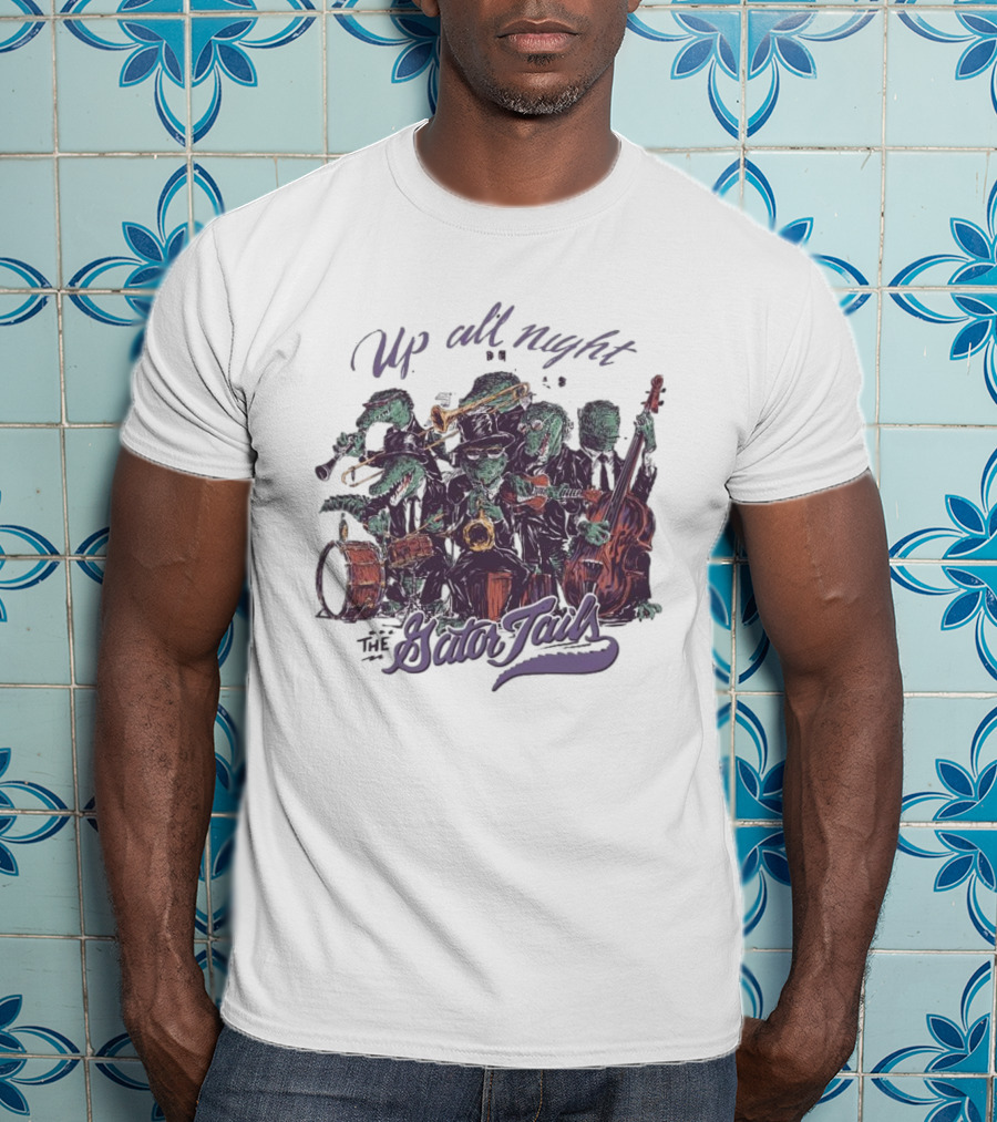 Up All Night With The Gator Jazz Band Mardi Gras T-Shirt