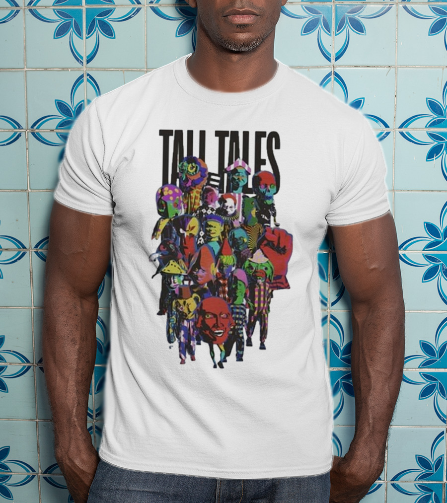 Mark Pritchard Tall Tales Colorful Parade Characters T-Shirt