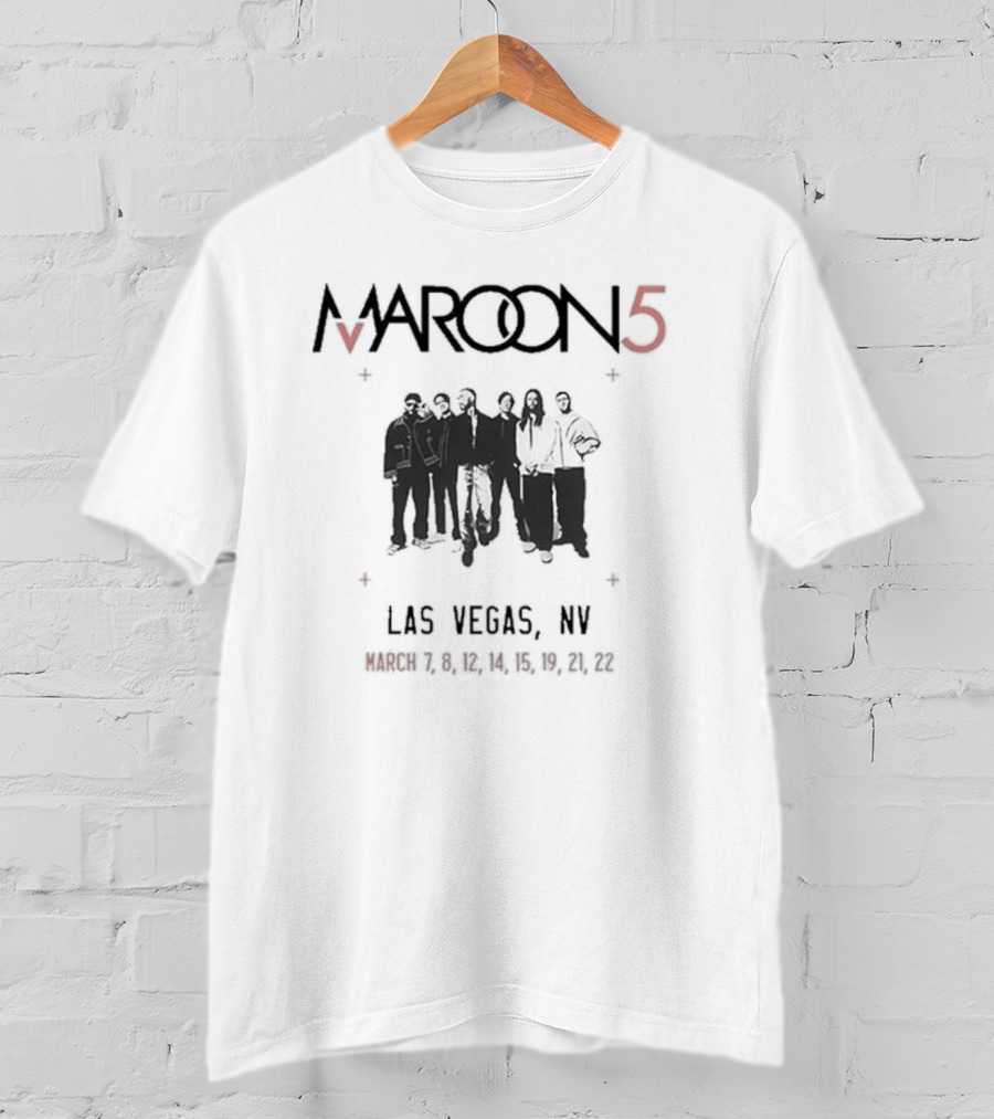 Maroon5 Las Vegas March 28-30 2025 T-Shirt