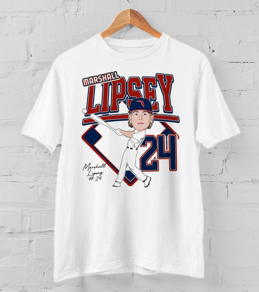 Marshall Lipsey 24 Baseball 2025 M. Reshold T-Shirt