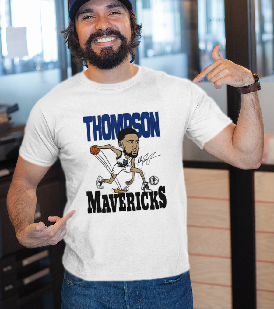 Klay Thompson Mavericks Basketball Caricature T-Shirt