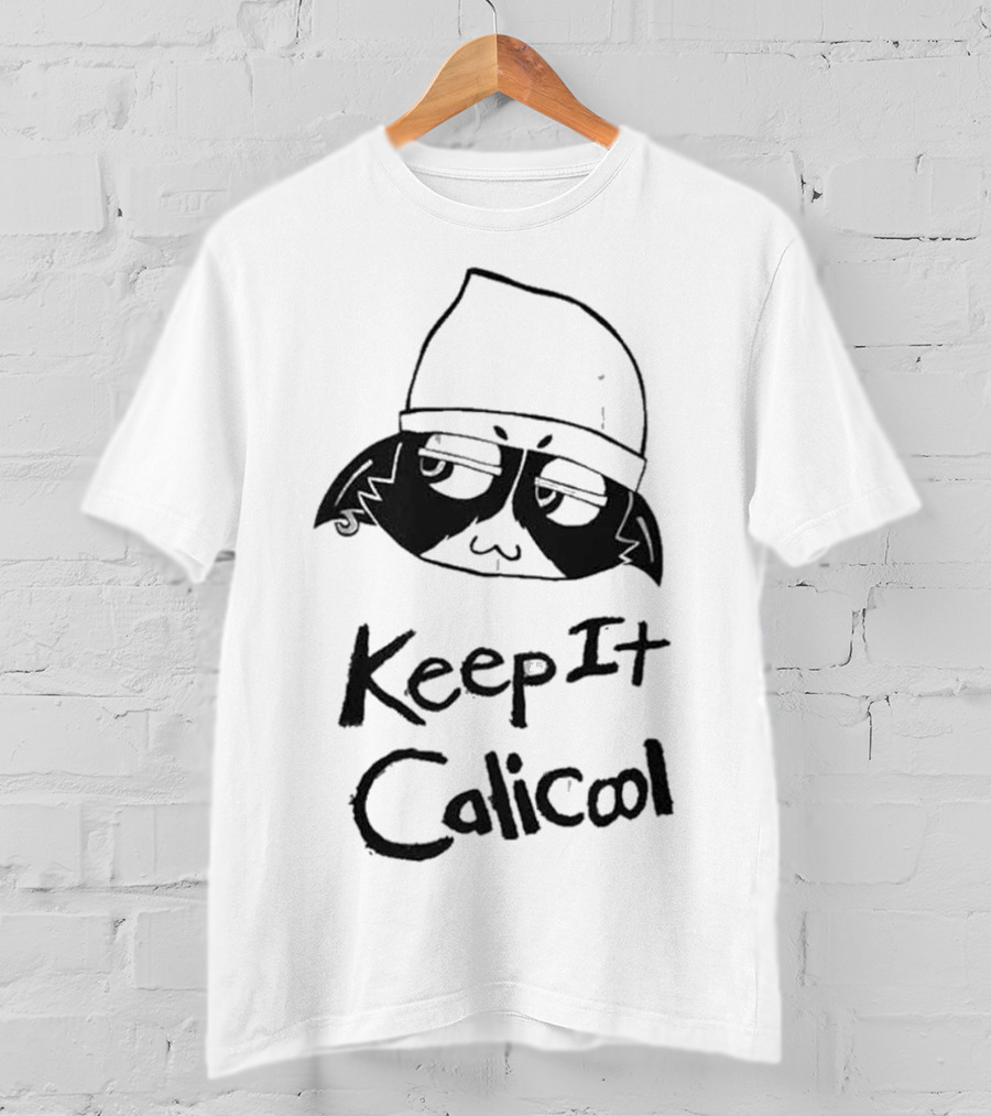 Meowskulls Keep It Calicool With Cool Cat In Beanie T-Shirt
