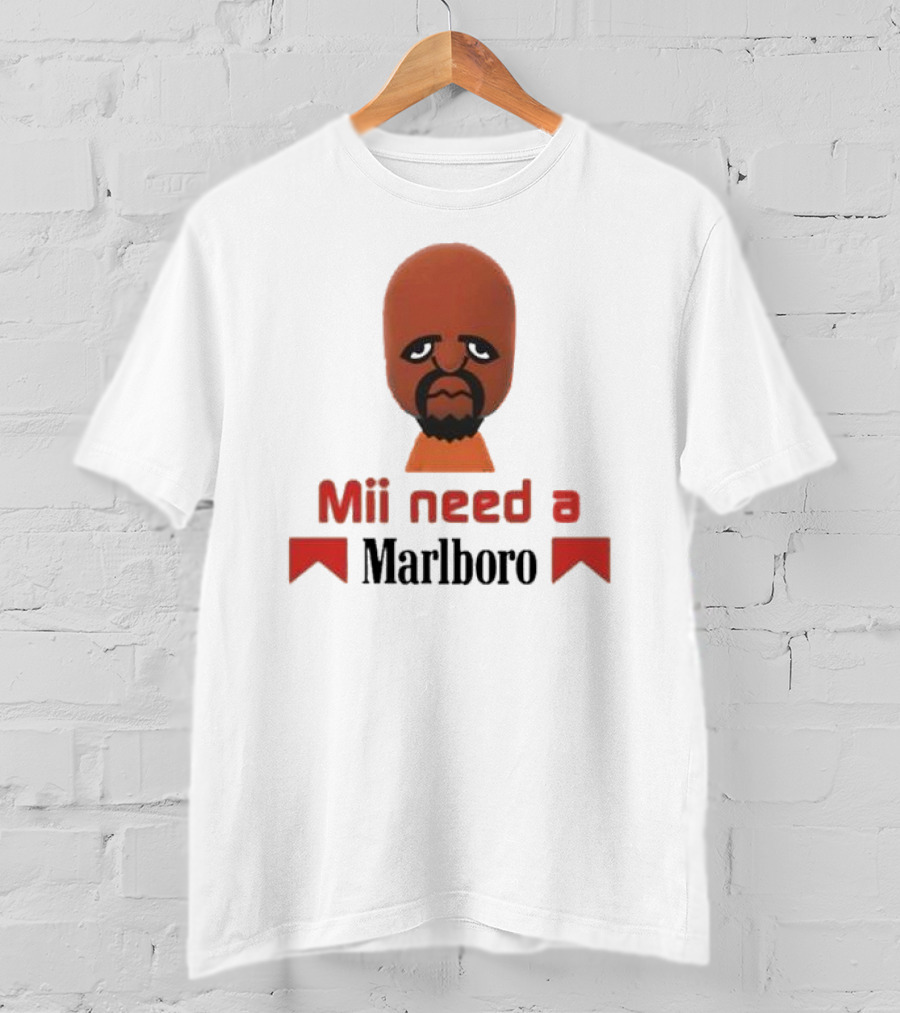 Mii Need A Marlboro Nintendo Parody T-Shirt