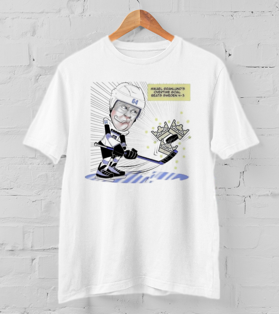Mikael Granlund Overtime Goal Wins 4-3 Against Sweden With Hockey Crown Icon T-Shirt