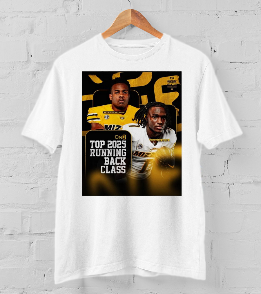 Missouri Football Top 2025 Running Back Class Brendon Haygood Marquise Davis SEC Mizzou T-Shirt