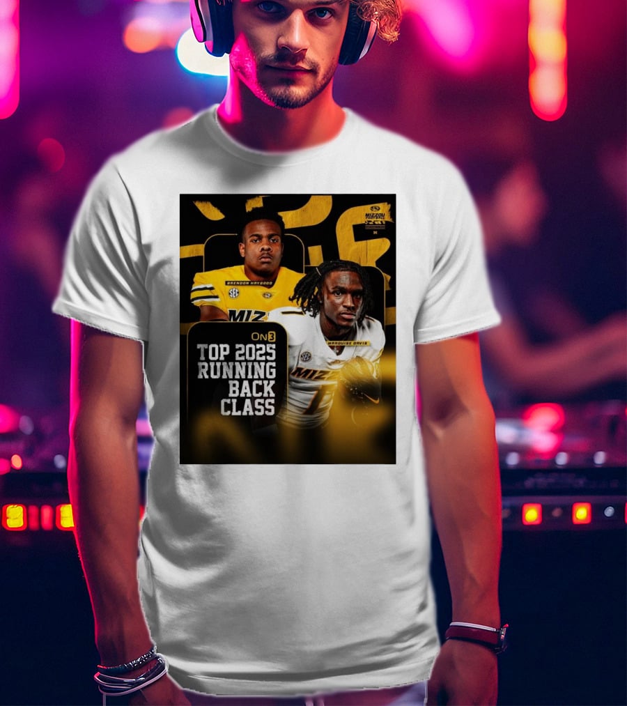 Missouri Football Top 2025 Running Back Class Brendon Haygood Marquise Davis SEC Mizzou T-Shirt