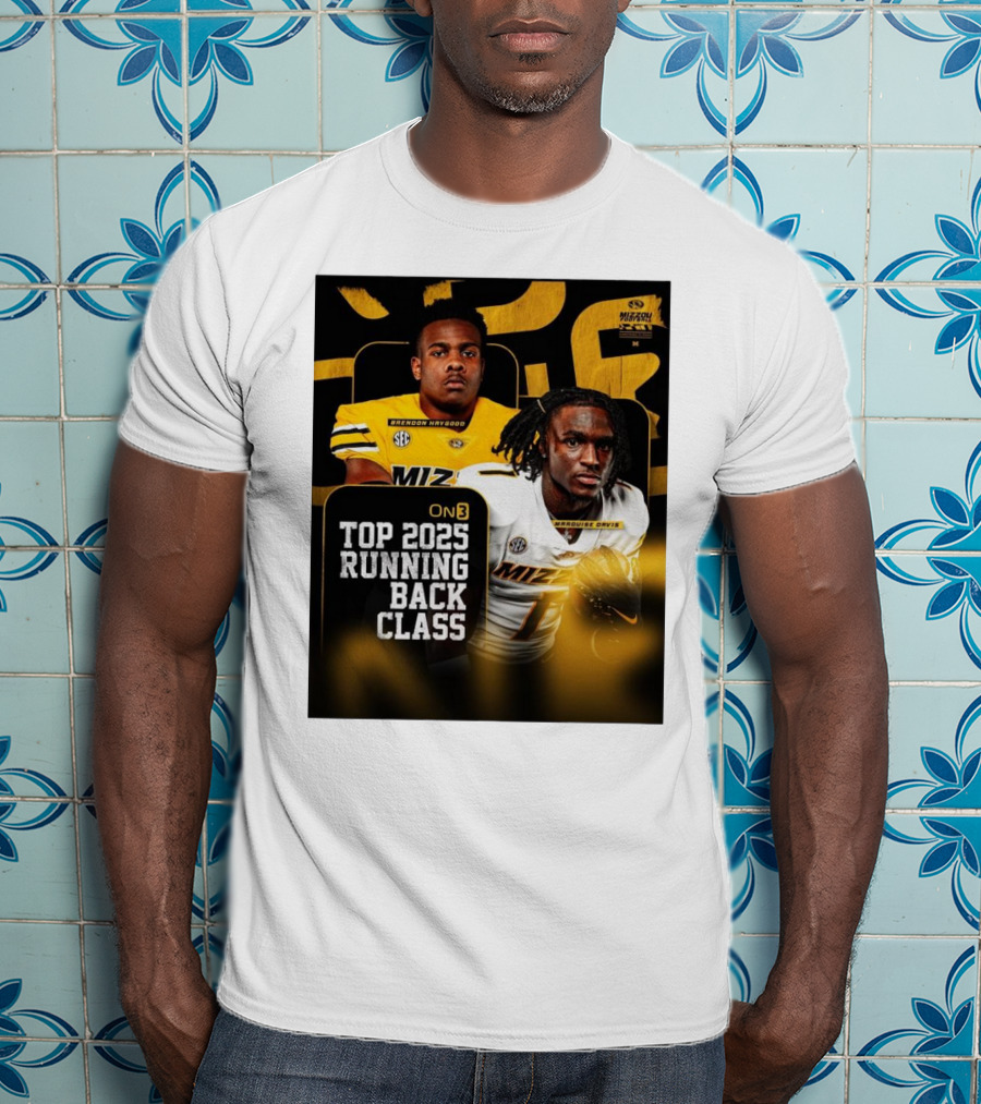 Missouri Football Top 2025 Running Back Class Brendon Haygood Marquise Davis SEC Mizzou T-Shirt