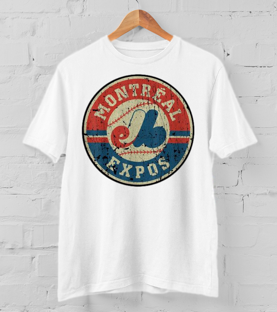 Montreal Expos Vintage Baseball Circle Emblem T-Shirt