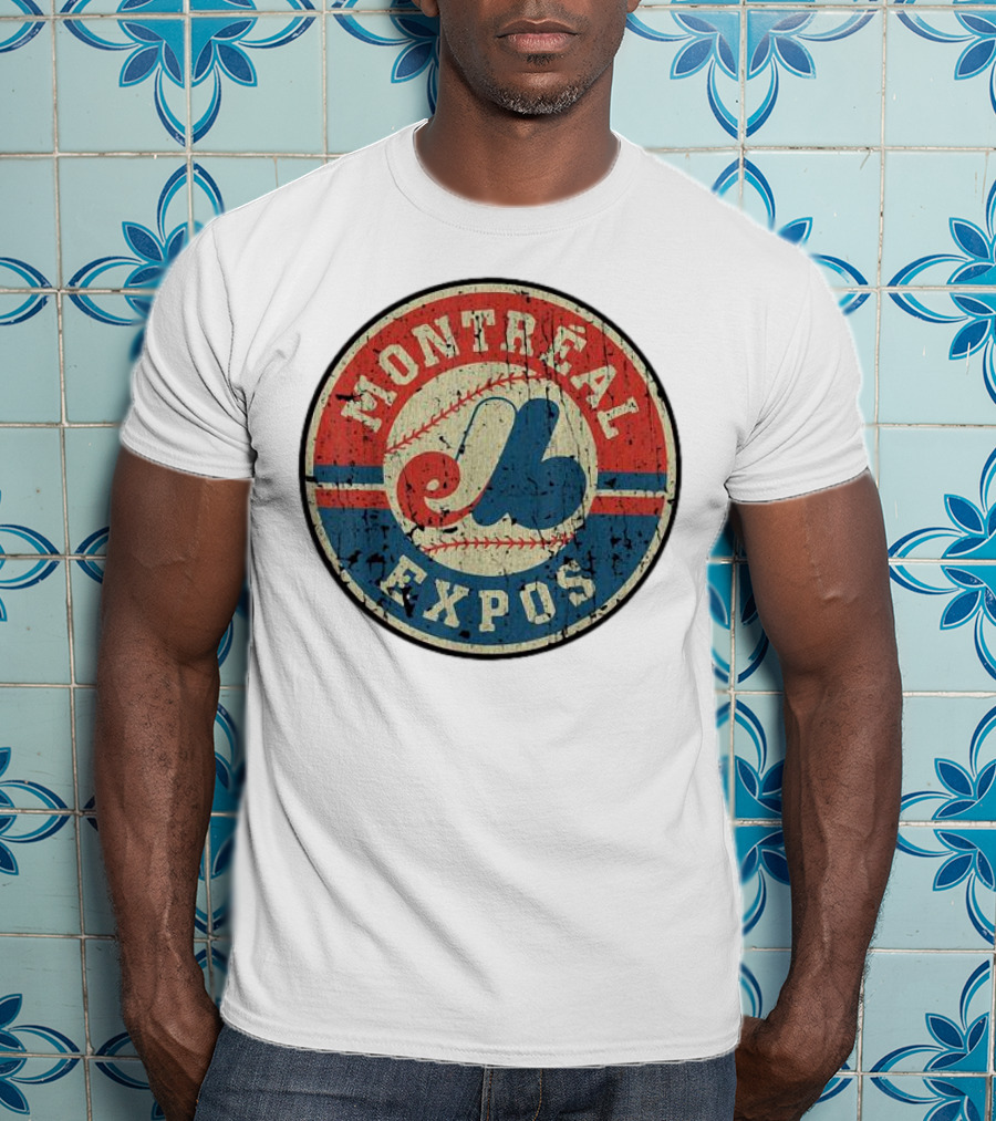 Montreal Expos Vintage Baseball Circle Emblem T-Shirt