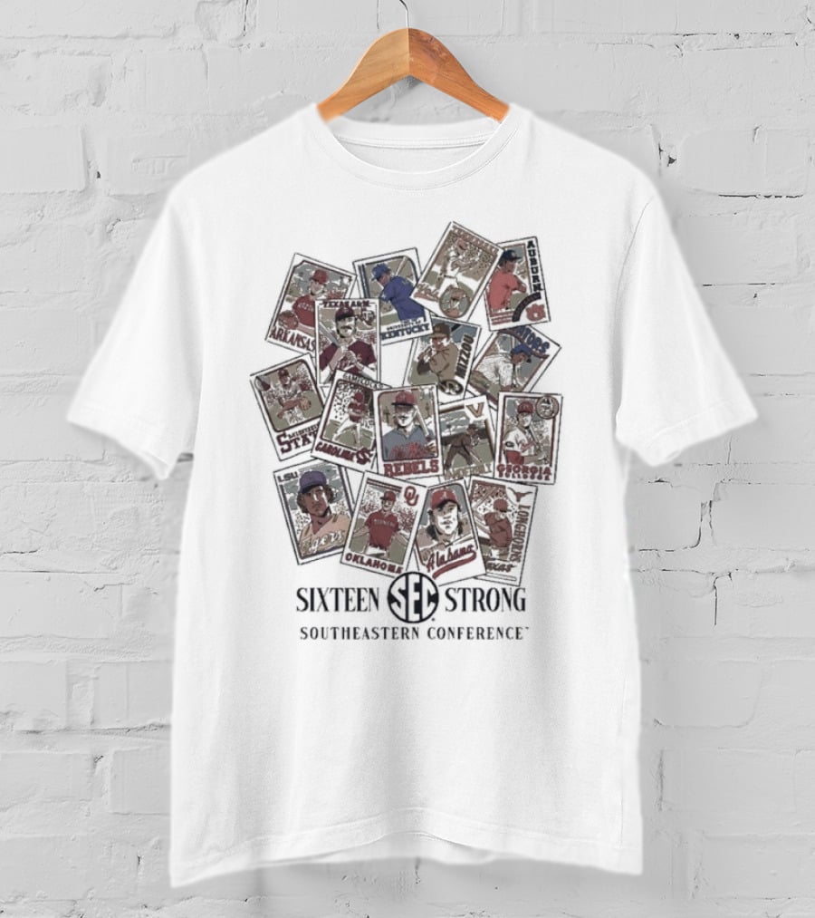 Sister Strong Southeastern Conference Vintage Baseball Cards T-Shirt