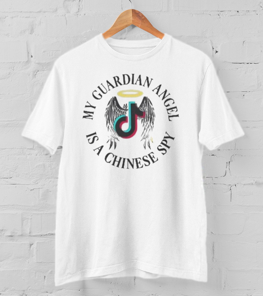 My Guardian Angel Is A Chinese Spy TikTok Wings Halo T-Shirt