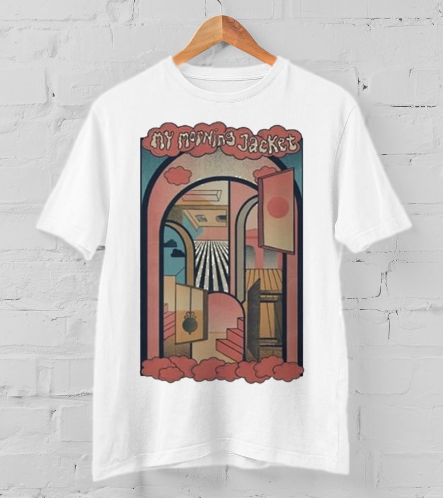 My Morning Jacket Surreal Archway And Stairs Retro Album Art T-Shirt