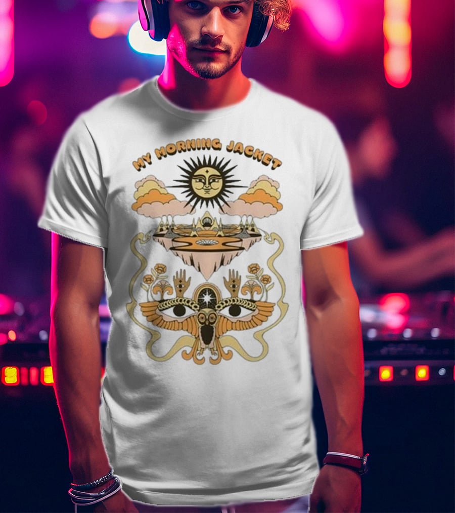 My Morning Jacket Suniverse Sun Owl Cloud Fantasy T-Shirt