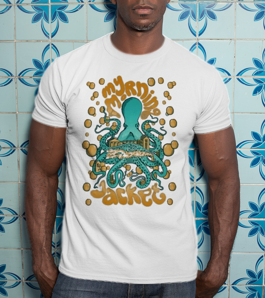My Morning Jacket Tentacles Octopus And Bubbles T-Shirt