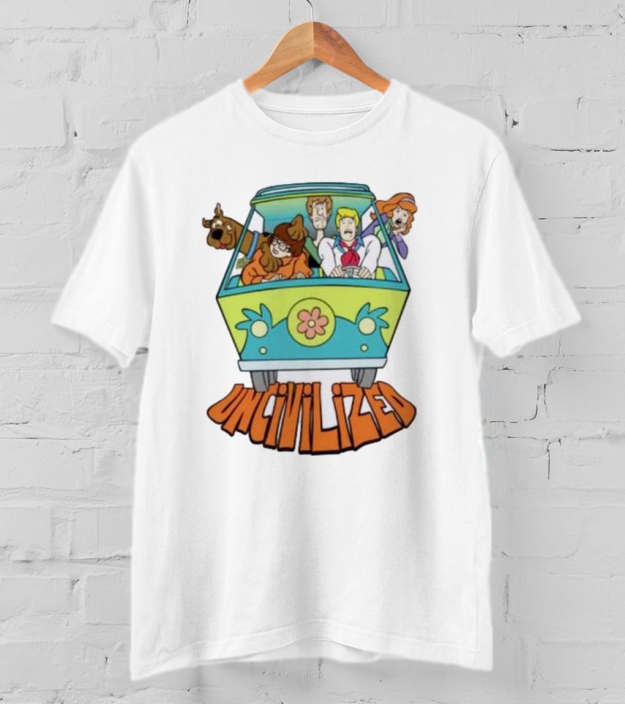 Mystery Machine Scooby-Doo Uncivilized Driving Adventure T-Shirt