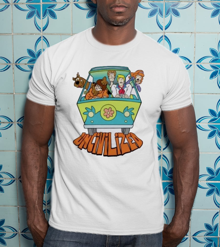 Mystery Machine Scooby-Doo Uncivilized Driving Adventure T-Shirt