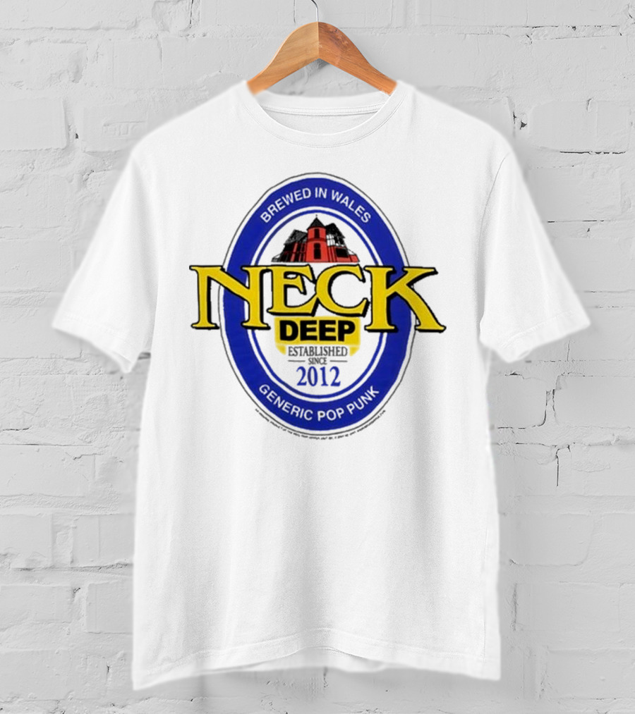 Neck Deep Generic Pop Punk Brewed In Wales 2012 T-Shirt
