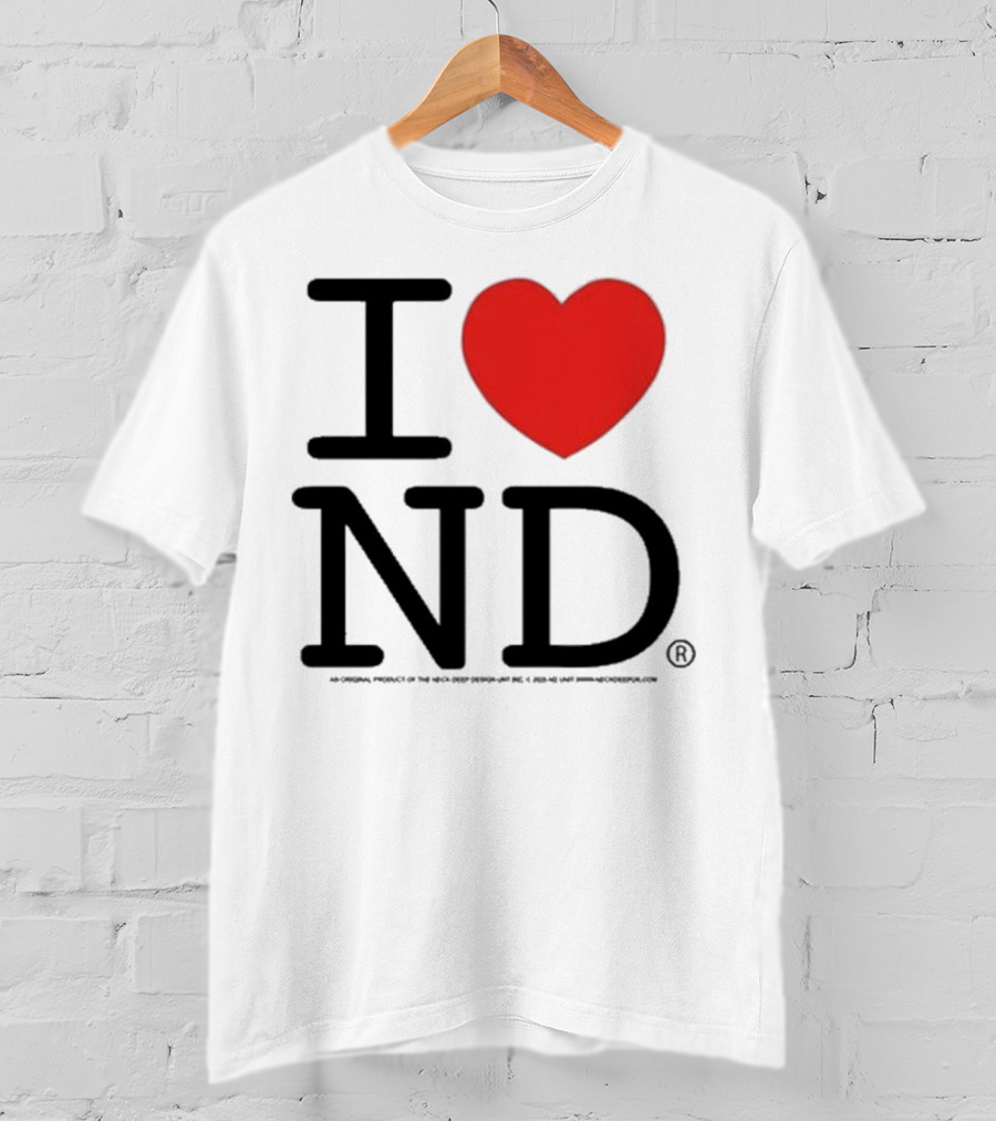 Neck Deep I Love ND Red Heart Graphic T-Shirt