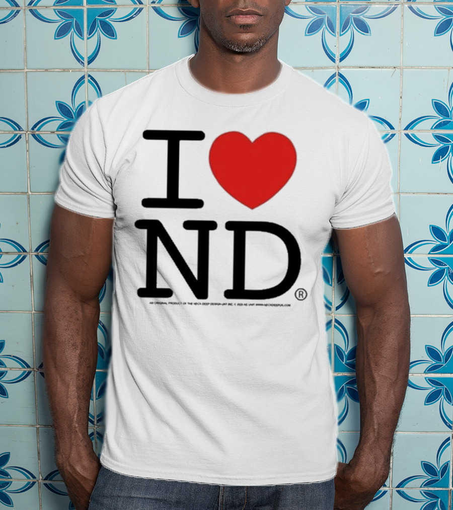 Neck Deep I Love ND Red Heart Graphic T-Shirt