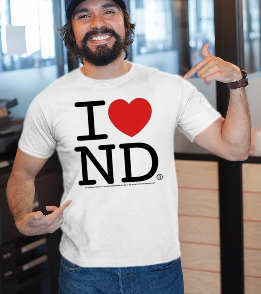 Neck Deep I Love ND Red Heart Graphic T-Shirt