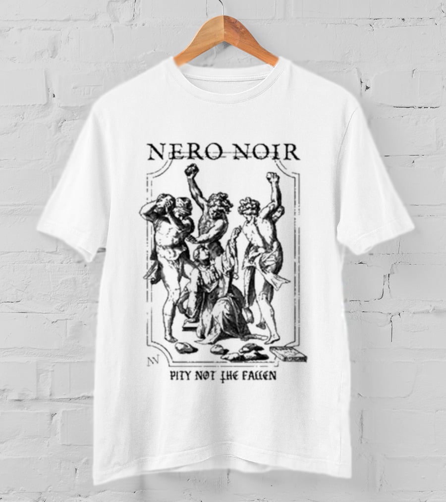 Nero Noir Pity Not The Fallen Skeleton Trio T-Shirt