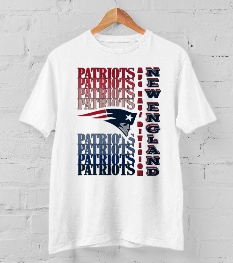 Patriots New England AFC East Division Football Team T-Shirt