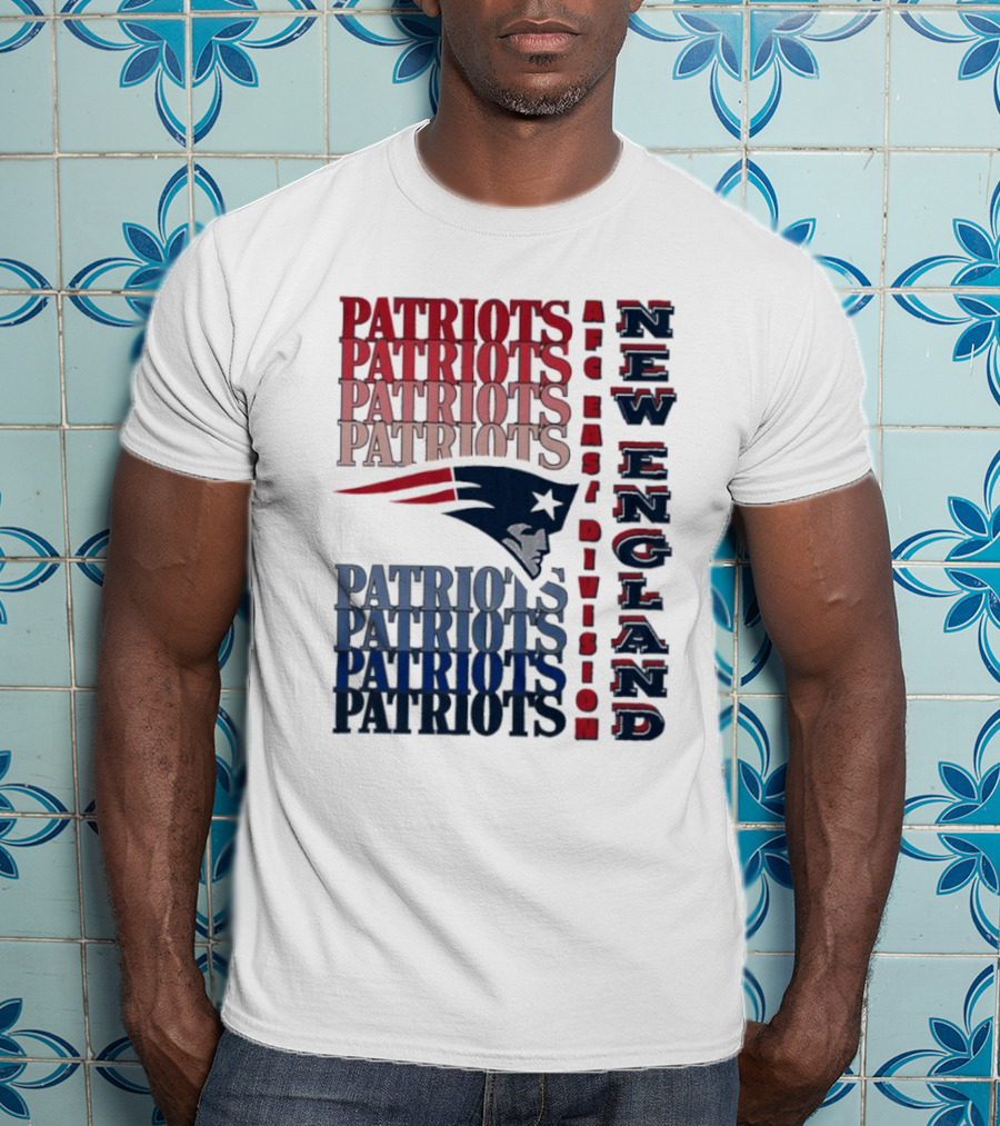 Patriots New England AFC East Division Football Team T-Shirt