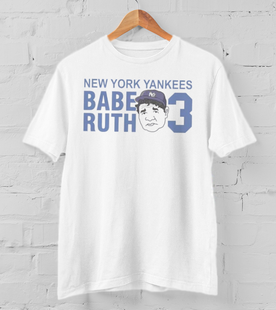 New York Yankees Babe Ruth 3 Vintage Baseball Legend T-Shirt